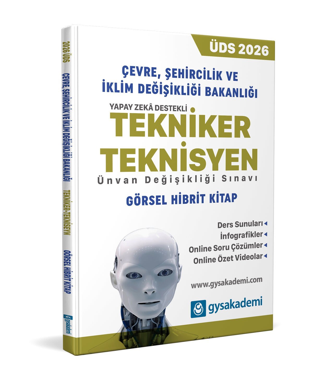 gysakademi Çevre, Şehircilik ve İklim Değişikliği Bakanlığı Tekniker-Teknisyen ÜDS Yapay Zeka Destekli Hibrit Kitap gysakademi