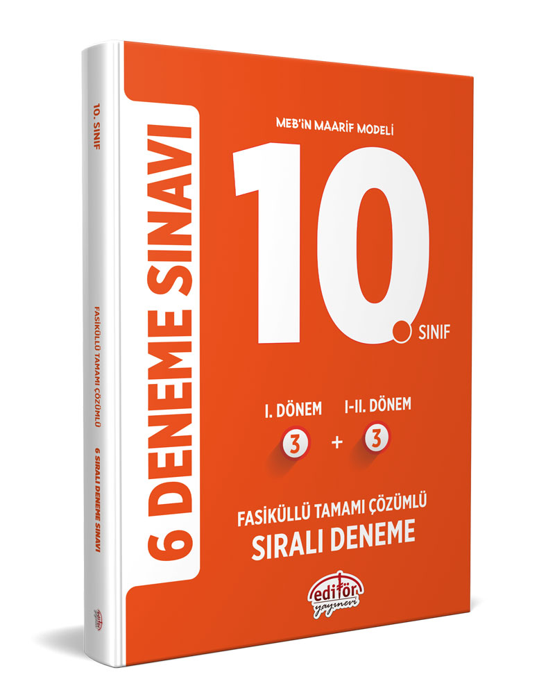10. Sınıf (3+3) Fasiküllü Tamamı Çözümlü 6 Deneme Sınavı