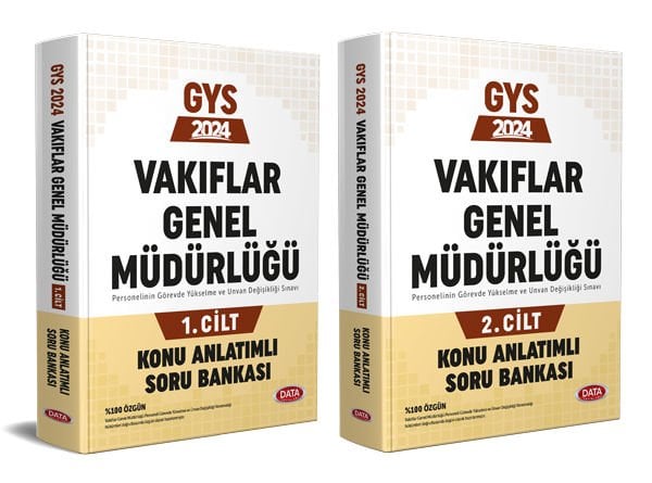 2024 Vakıflar Genel Müdürlüğü GYS Konu Anlatımlı Soru Bankası 1-2 Cilt