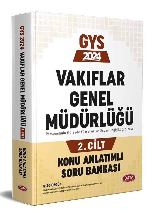2024 Vakıflar Genel Müdürlüğü GYS Konu Anlatımlı Soru Bankası 1-2 Cilt