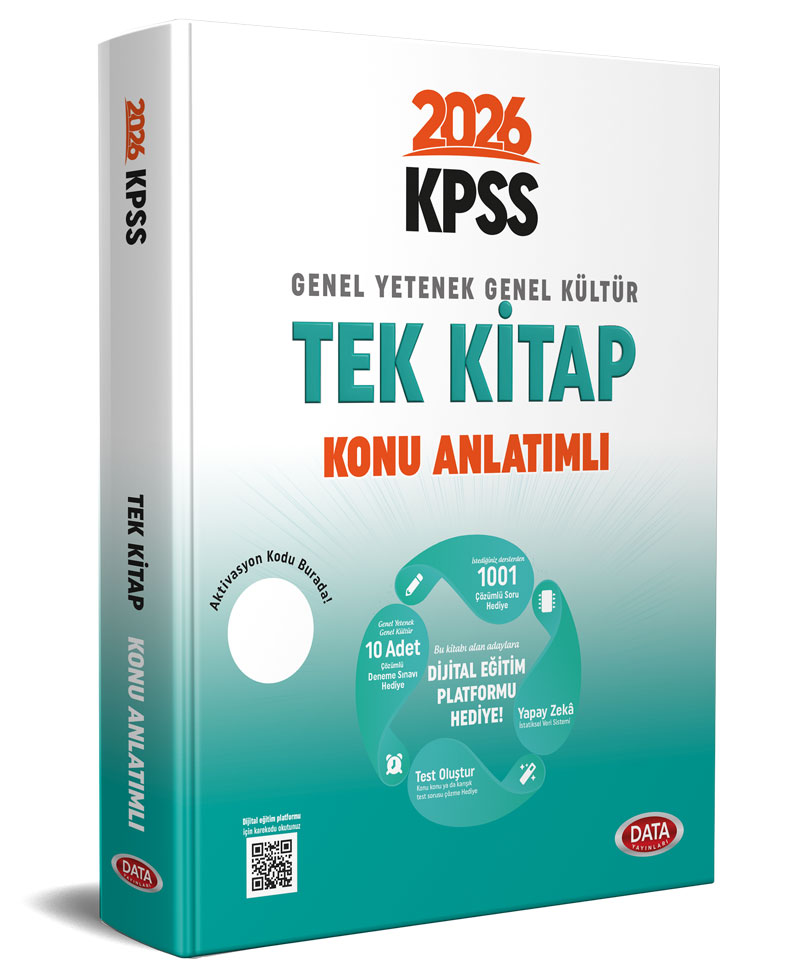 2026 KPSS Genel Yetenek - Genel Kültür Tek Kitap Konu Anlatımlı + Dijital Eğitim Platformu Hediye 2026 KPSS Genel Yetenek - Genel Kültür Tek Kitap Konu Anlatımlı + Dijital Eğitim Platformu Hediye