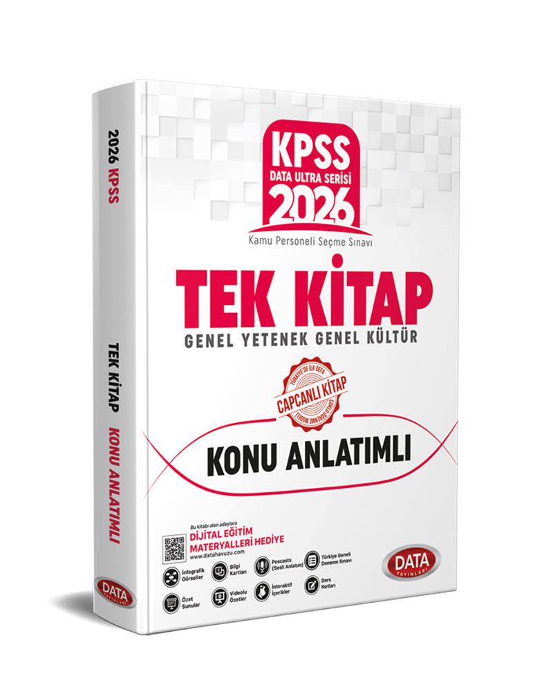 2026 KPSS Genel Yetenek - Genel Kültür Tek Kitap Konu Anlatımlı + Dijital Eğitim Platformu Hediye 2026 KPSS Genel Yetenek - Genel Kültür Tek Kitap Konu Anlatımlı + Dijital Eğitim Platformu Hediye