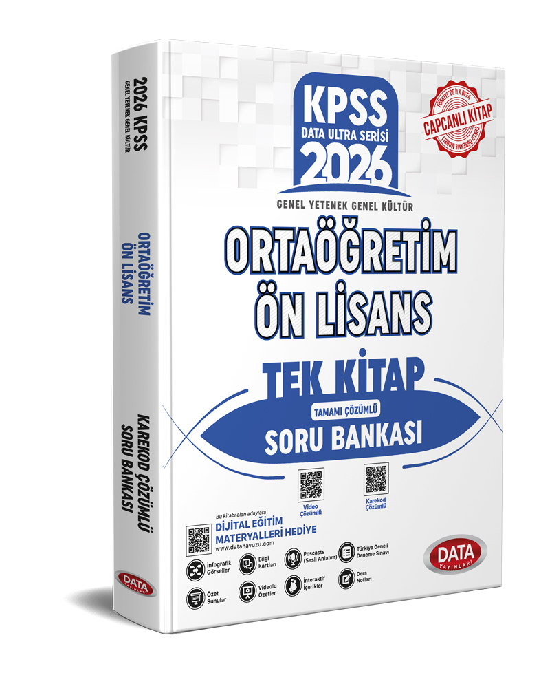 2026 KPSS Genel Yetenek - Genel Kültür Tek Kitap Ortaöğretim Ön Lisans Soru Bankası 2026 KPSS Genel Yetenek - Genel Kültür Tek Kitap Ortaöğretim Ön Lisans Soru Bankası