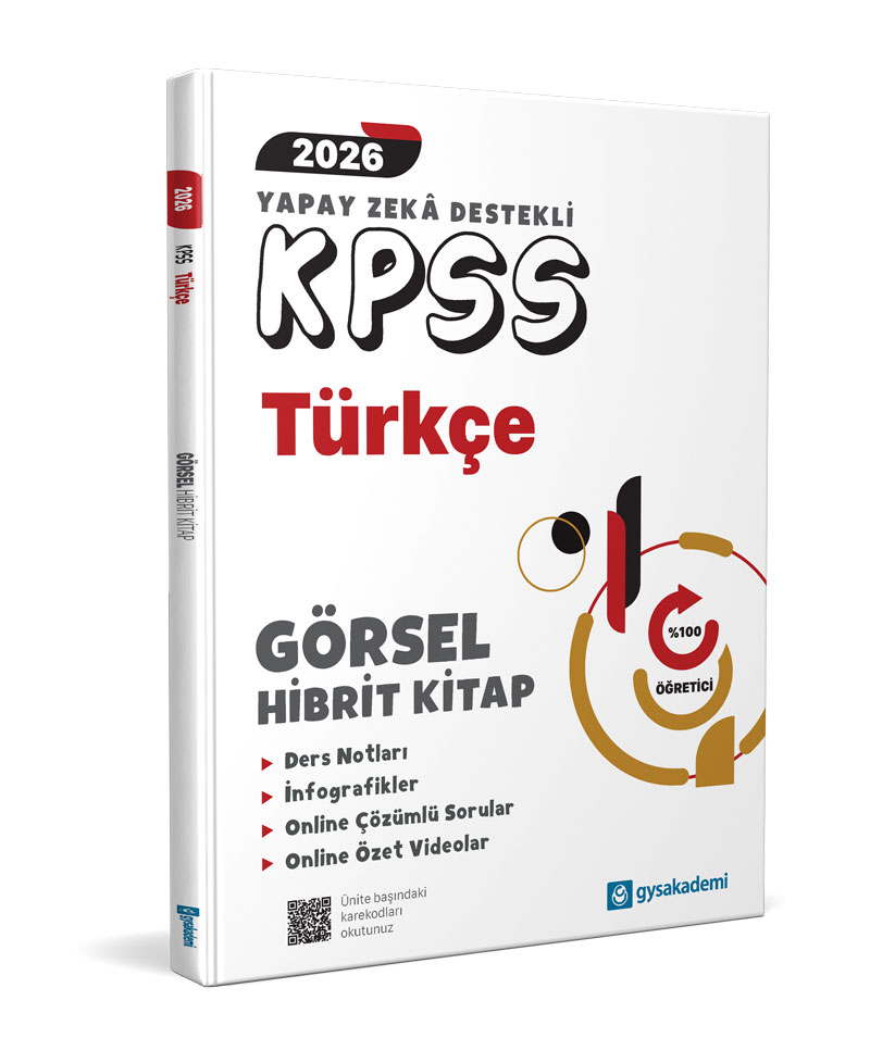 gysakademi 2026 KPSS Yapay Zeka Destekli Türkçe Görsel Hibrit Kitap gysakademi 2026 KPSS Yapay Zeka Destekli Türkçe Görsel Hibrit Kitap