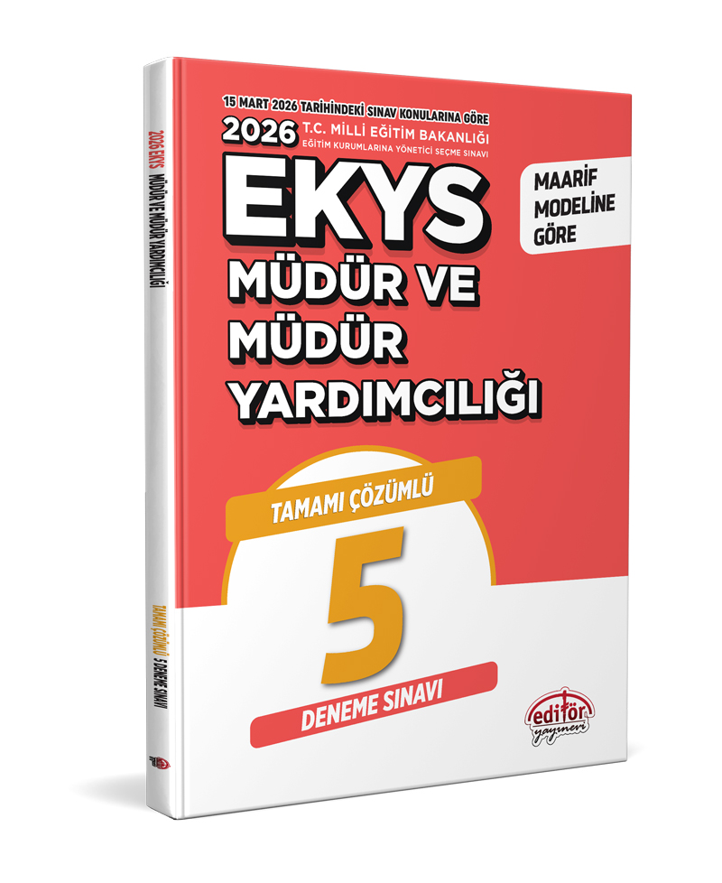 2026 MEB EKYS Müdür ve Müdür Yardımcılığı Tamamı Çözümlü 5 Deneme Sınavı 2026 MEB EKYS Müdür ve Müdür Yardımcılığı Tamamı Çözümlü 5 Deneme Sınavı