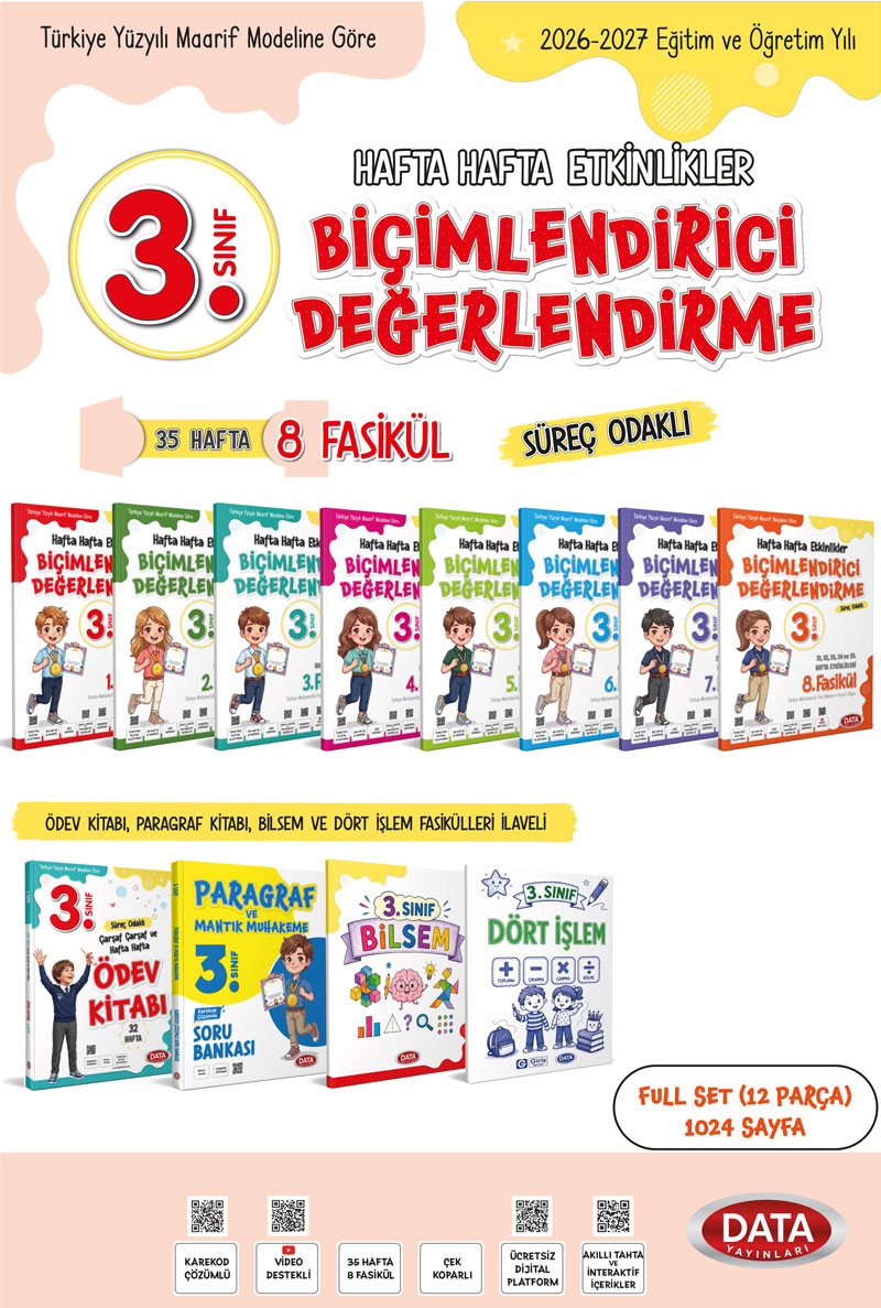 3. Sınıf Hafta Hafta Etkinlikler Set (FULL)