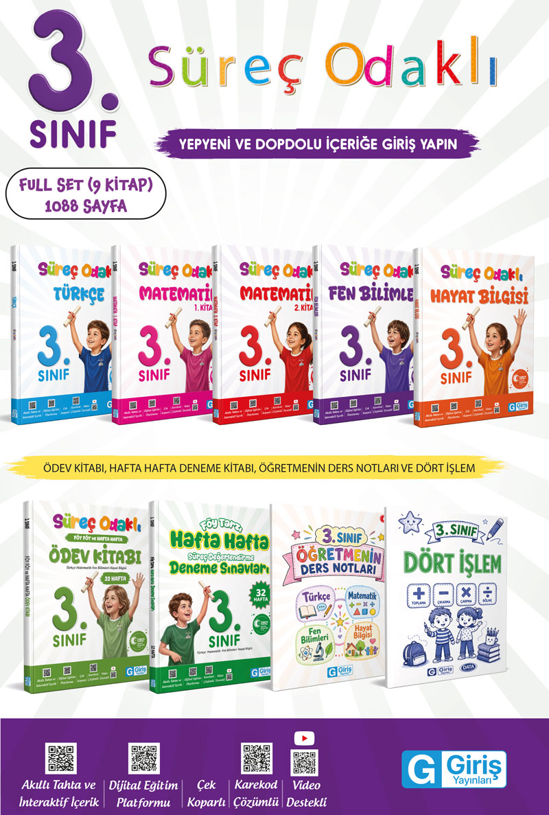 3. Sınıf Süreç Odaklı Set (FULL) 3. Sınıf Süreç Odaklı Set (FULL)