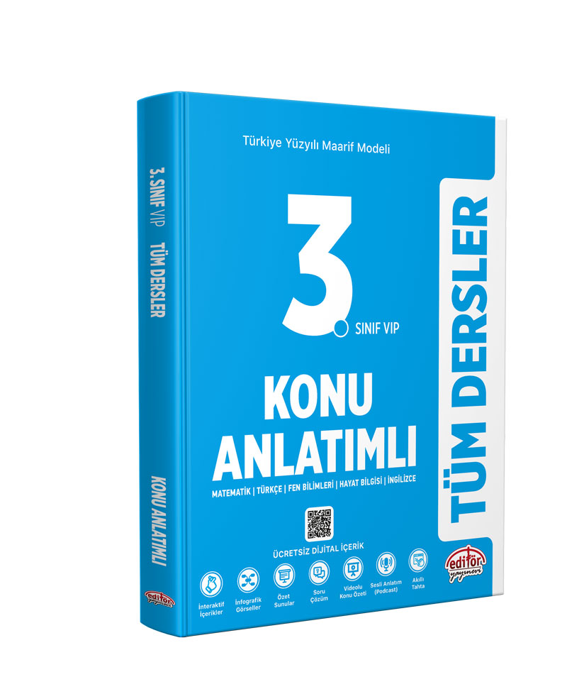 3. Sınıf VIP Tüm Dersler Konu Anlatımlı