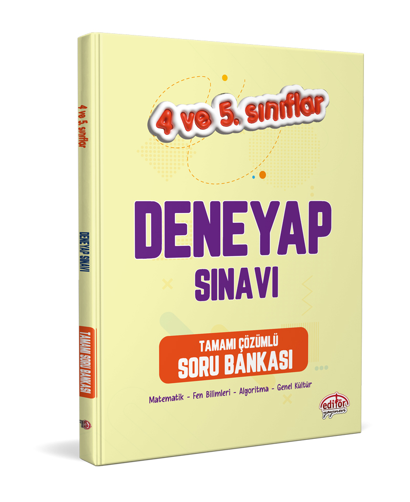 4-5. Sınıf Deneyap Tamamı Çözümlü Soru Bankası + Tamamı Çözümlü 5 Deneme Sınavı 4-5. Sınıf Deneyap Tamamı Çözümlü Soru Bankası + Tamamı Çözümlü 5 Deneme Sınavı