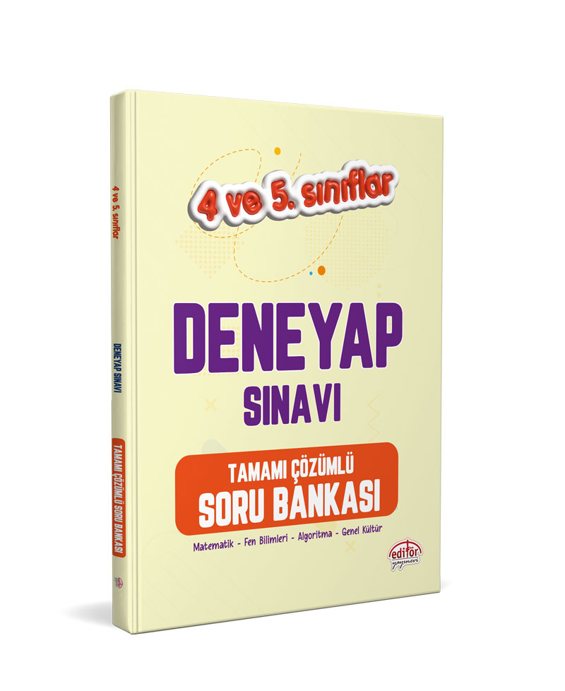 4-5. Sınıf Deneyap Tamamı Çözümlü Soru Bankası + Tamamı Çözümlü 5 Deneme Sınavı 4-5. Sınıf Deneyap Tamamı Çözümlü Soru Bankası + Tamamı Çözümlü 5 Deneme Sınavı