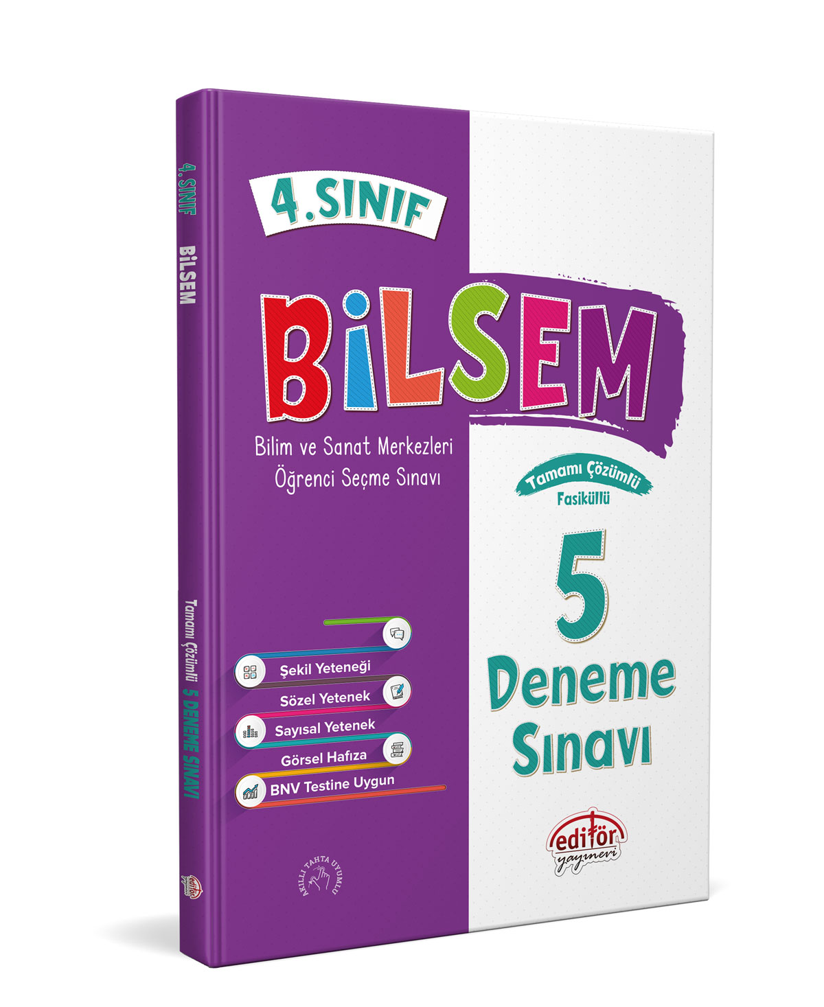 4. Sınıf Bilsem Çözümlü 5 Deneme Sınavı - Editör Yayınevi