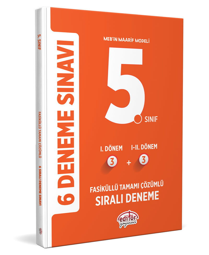 5. Sınıf (3+3) Fasiküllü Tamamı Çözümlü 6 Deneme Sınavı
