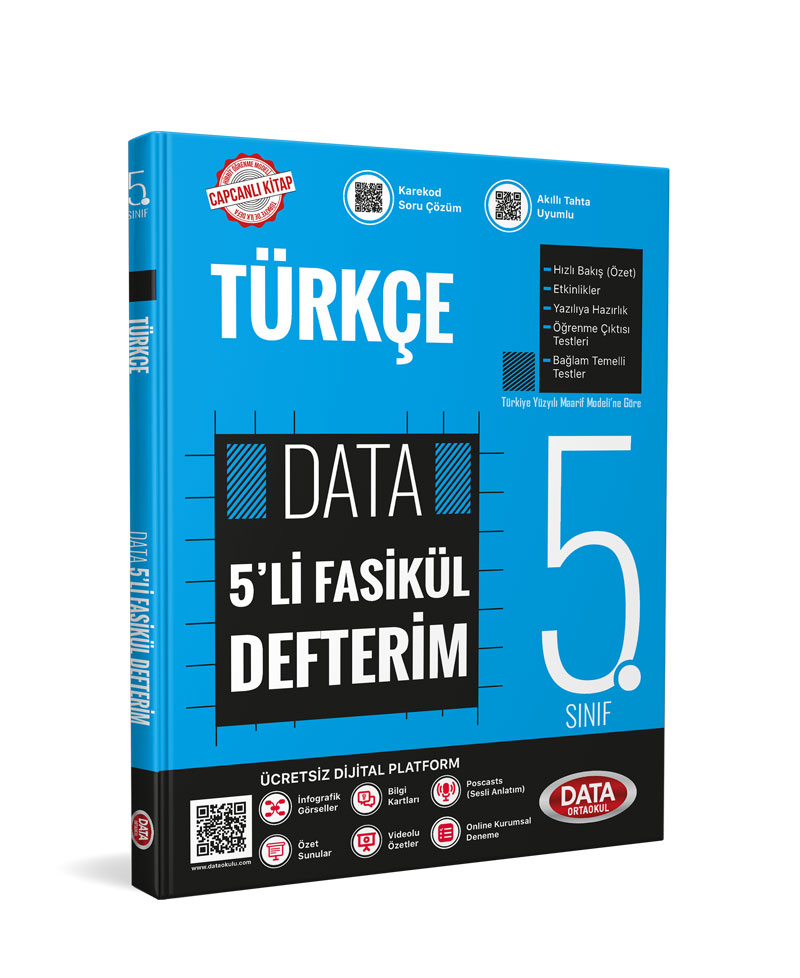 5. Sınıf Türkçe 5'li Fasikül Defterim