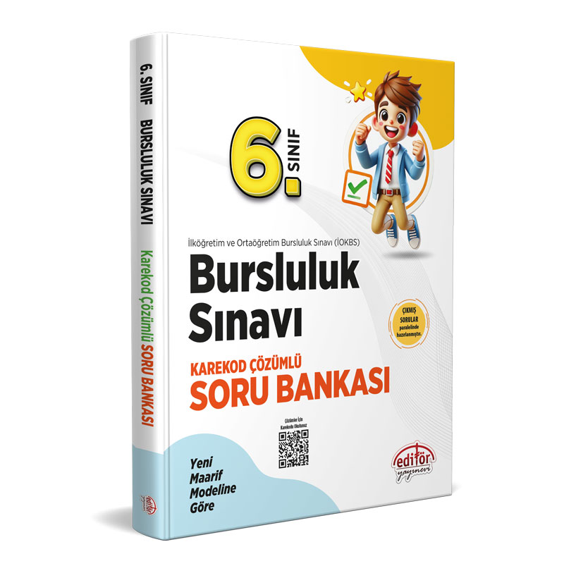 6. Sınıf Bursluluk Sınavı Soru Bankası - Karekod Çözümlü
