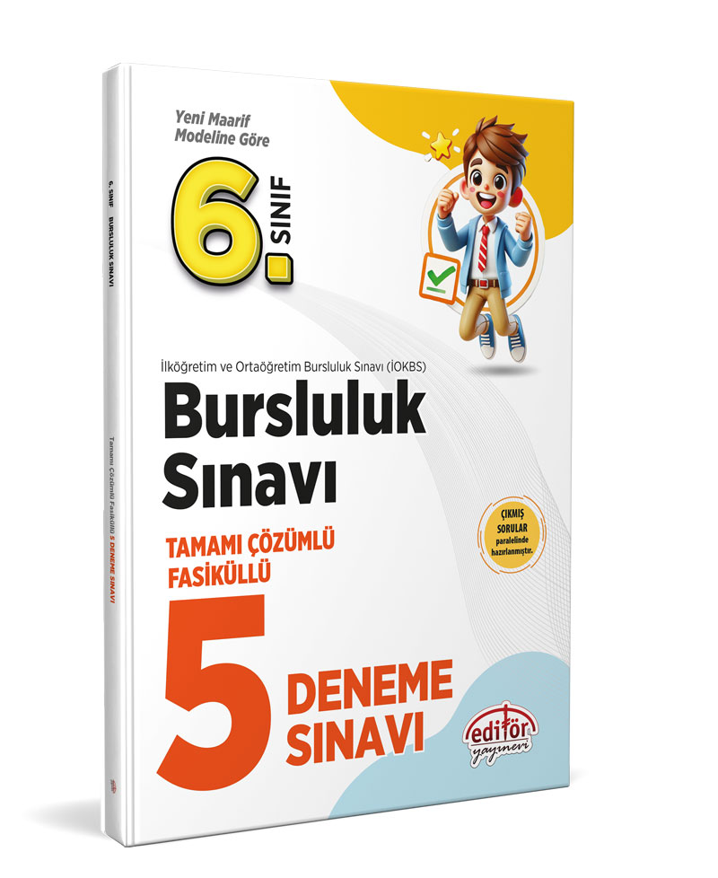 6. Sınıf Bursluluk Tamamı Çözümlü Fasiküllü 5 Deneme Sınavı