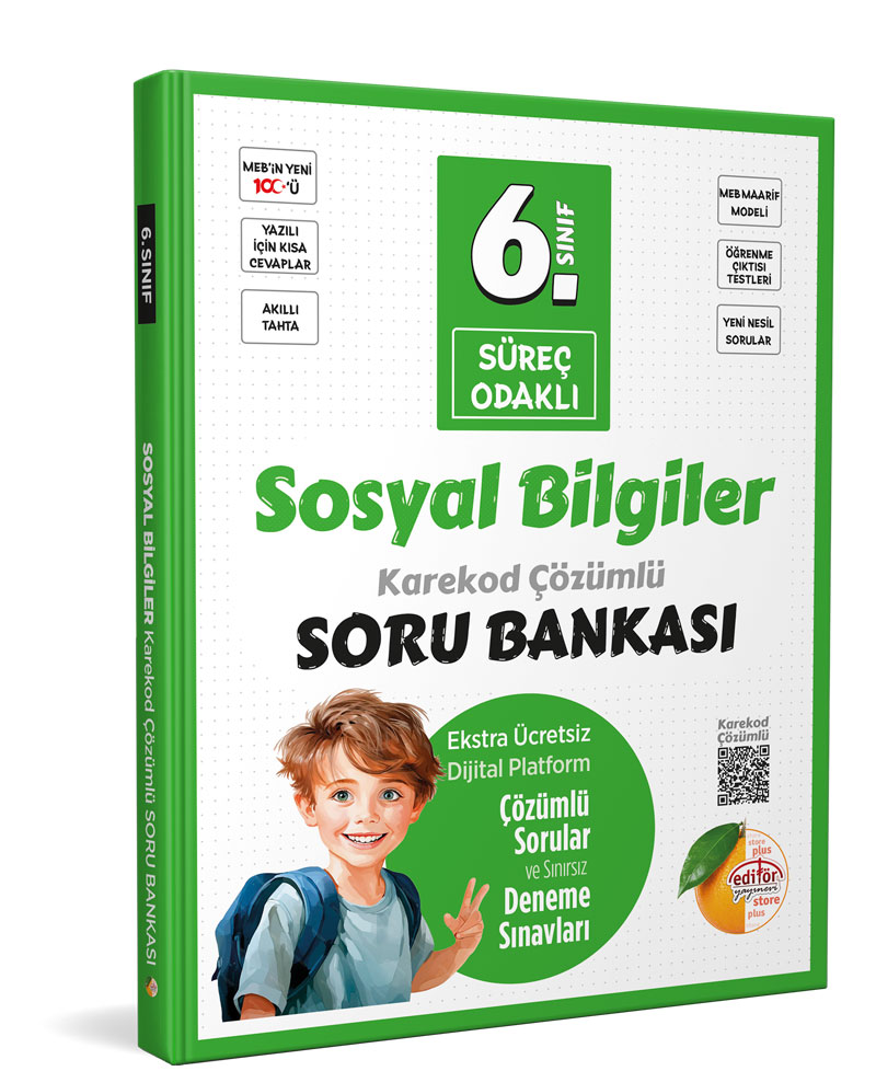 6. Sınıf Süreç Odaklı Sosyal Bilgiler Soru Bankası - Karekod Çözümlü 6. Sınıf Süreç Odaklı Sosyal Bilgiler Soru Bankası - Karekod Çözümlü