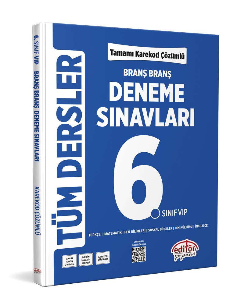 6. Sınıf Tüm Dersler Branş Branş Tamamı Çözümlü Deneme Sınavları