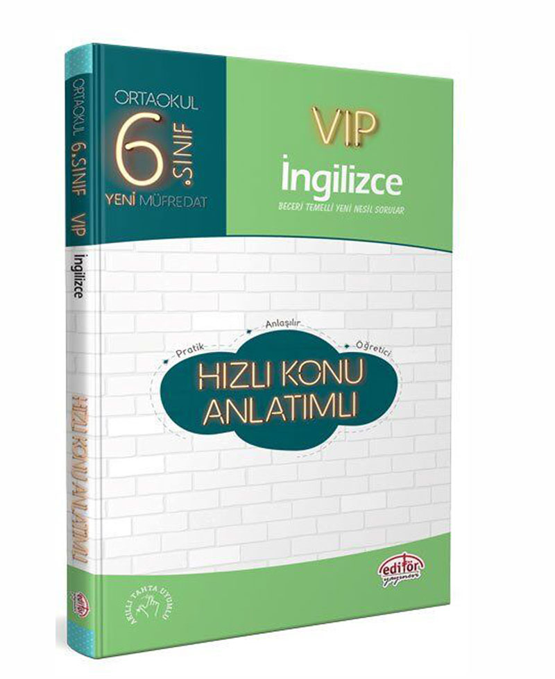 6. Sınıf VIP İngilizce Hızlı Konu Anlatımlı 6. Sınıf VIP İngilizce Hızlı Konu Anlatımlı