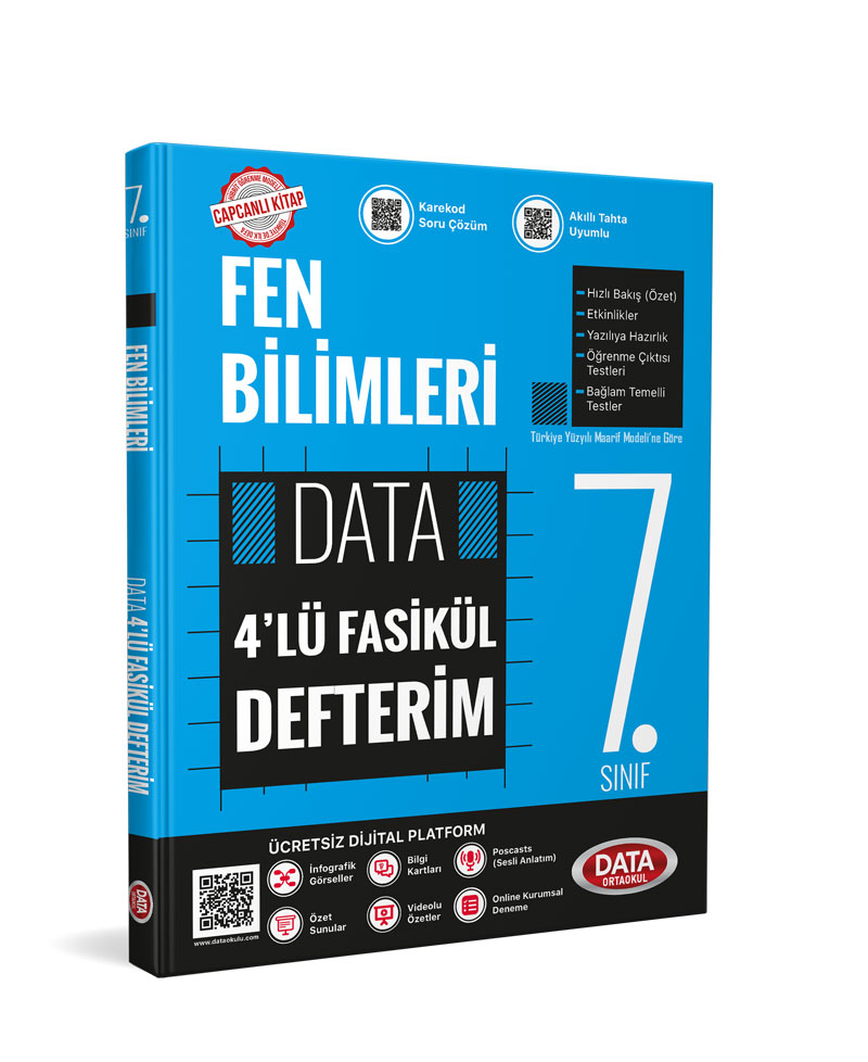 7. Sınıf Fen Bilimleri 4'lü Fasikül Defterim 7. Sınıf Fen Bilimleri 4'lü Fasikül Defterim
