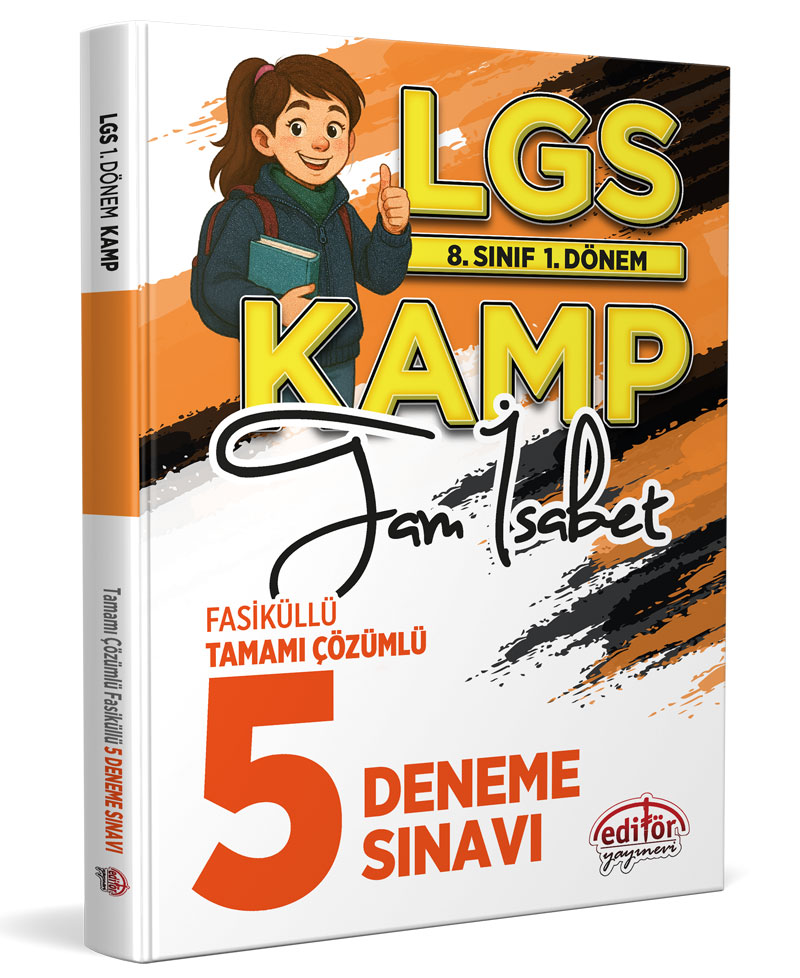 8. Sınıf 1. Dönem LGS Kamp Tam İsabet Fasiküllü Tamamı Çözümlü 5 Deneme Sınavı 8. Sınıf 1. Dönem LGS Kamp Tam İsabet Fasiküllü Tamamı Çözümlü 5 Deneme Sınavı