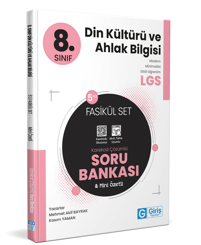 8. Sınıf Din Kültürü ve Ahlak Bilgisi LGS 5'li Fasikül Set Soru Bankası