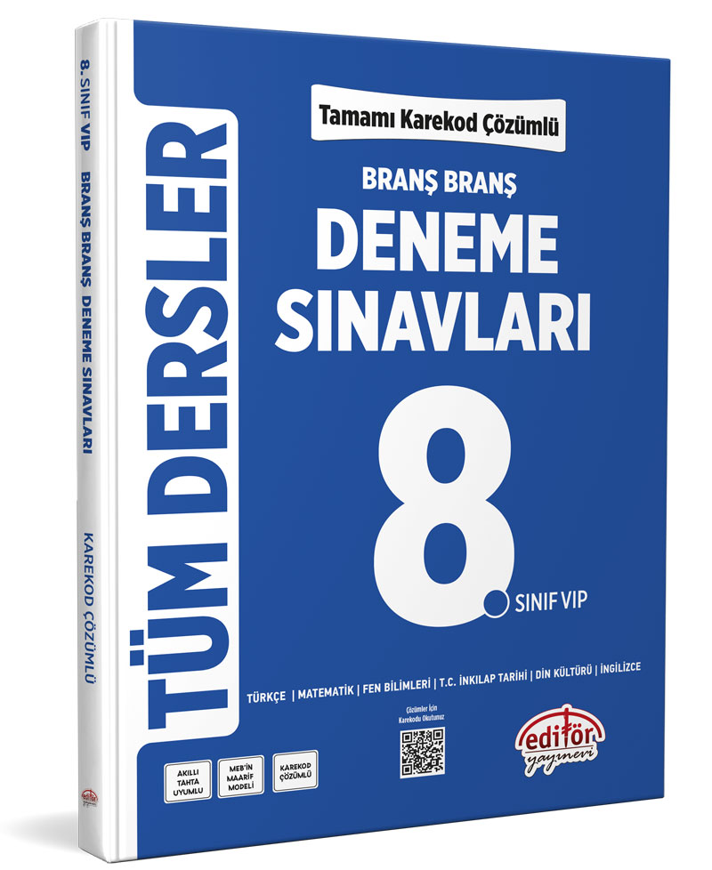 8. Sınıf Tüm Dersler Branş Branş Tamamı Çözümlü Deneme Sınavları