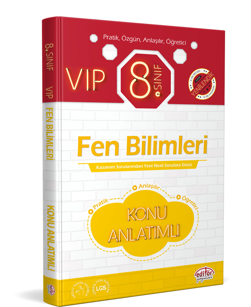 8. Sınıf VIP Fen Bilimleri Konu Anlatımlı