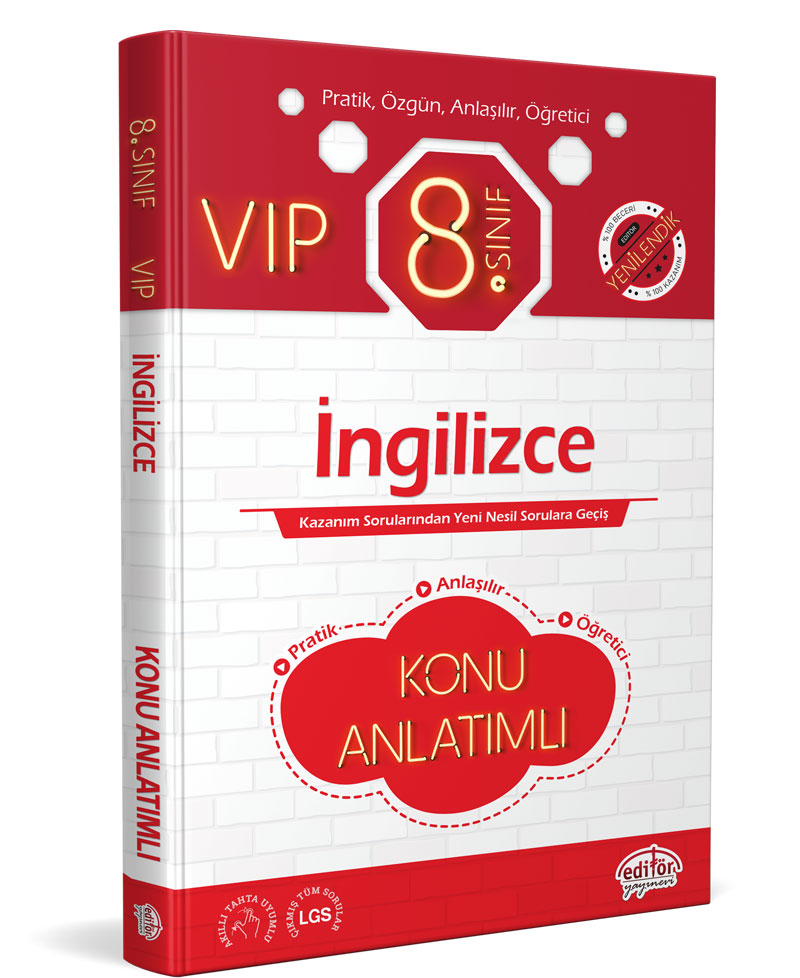 8. Sınıf VIP İngilizce Konu Anlatımlı 8. Sınıf VIP İngilizce Konu Anlatımlı