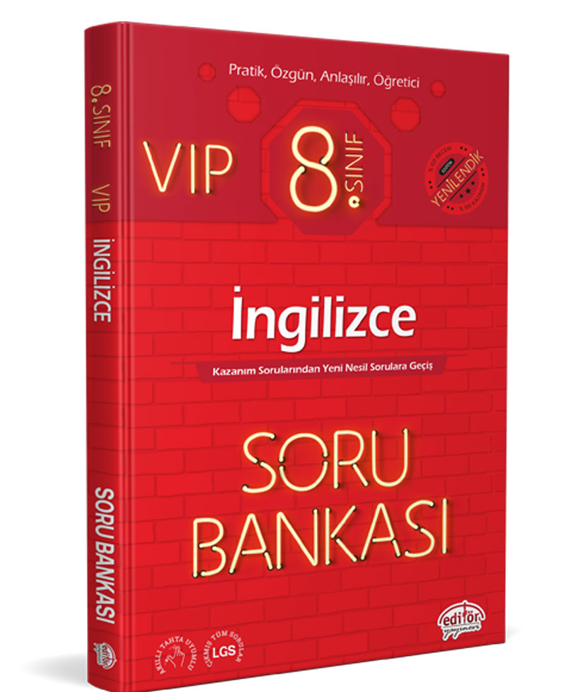 8. Sınıf VIP İngilizce Soru Bankası 8. Sınıf VIP İngilizce Soru Bankası