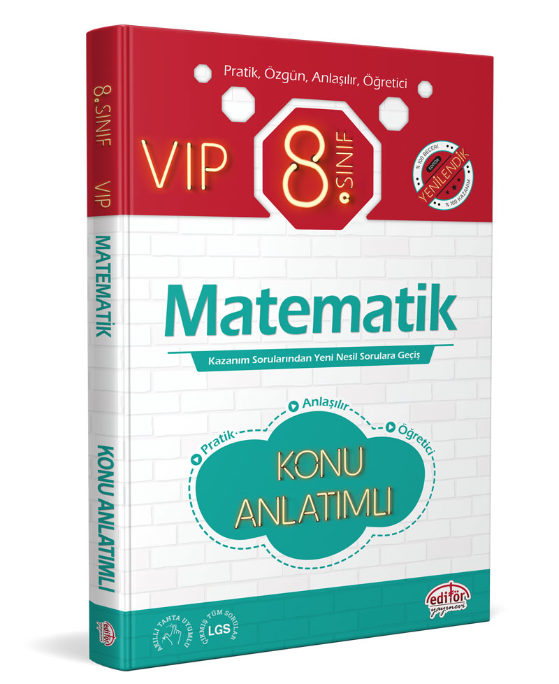 8. Sınıf VIP Matematik Konu Anlatımı 8. Sınıf VIP Matematik Konu Anlatımı