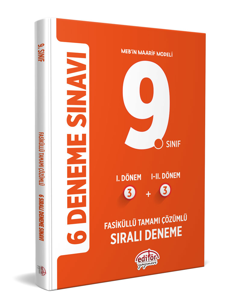 9. Sınıf (3+3) Fasiküllü Tamamı Çözümlü 6 Deneme Sınavı