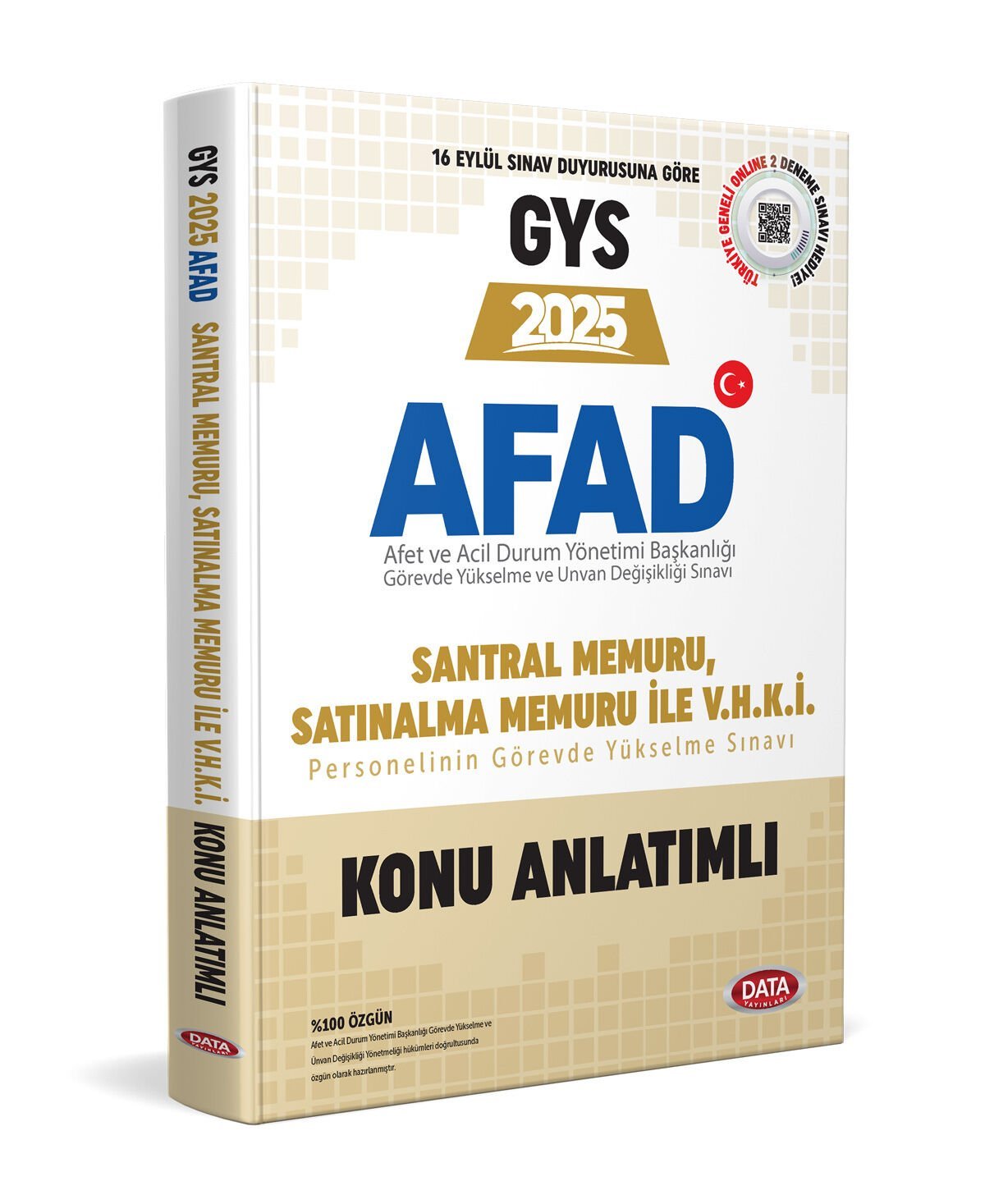 AFAD Santral Memuru, Satınalma Memuru ile V.H.K.İ. 2025 GYS Konu Anlatımlı