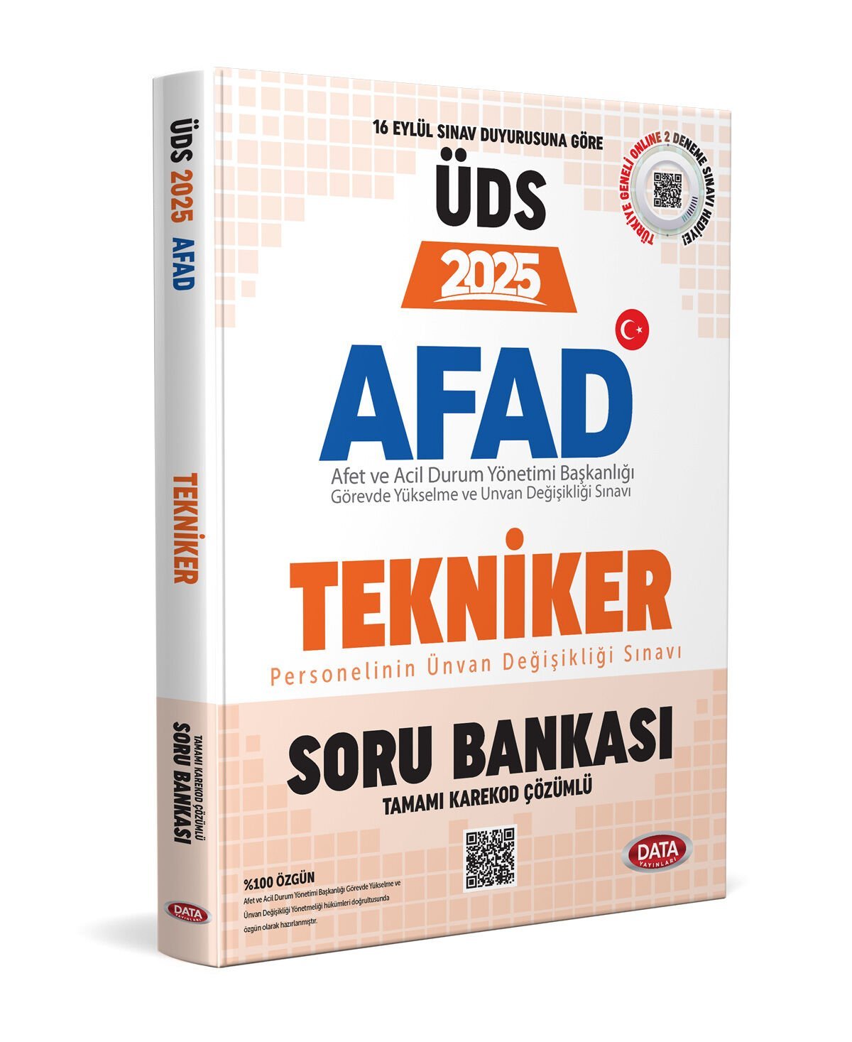 AFAD Tekniker 2025 ÜDS Soru Bankası - Karekod Çözümlü