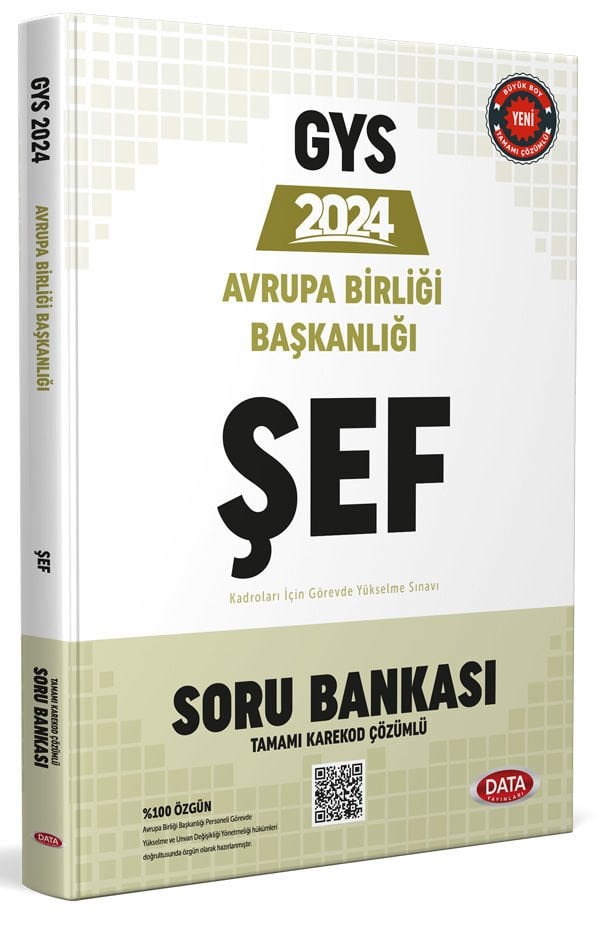 Avrupa Birliği Başkanlığı Şef GYS Soru Bankası - Karekod Çözümlü