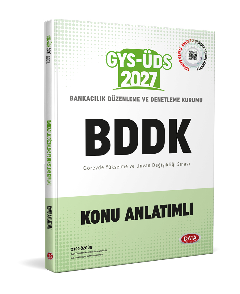 Bankacılık Düzenleme ve Denetleme Kurumu (BDDK) 2027 GYS-ÜDS Konu Anlatımlı Bankacılık Düzenleme ve Denetleme Kurumu (BDDK) 2027 GYS-ÜDS Konu Anlatımlı