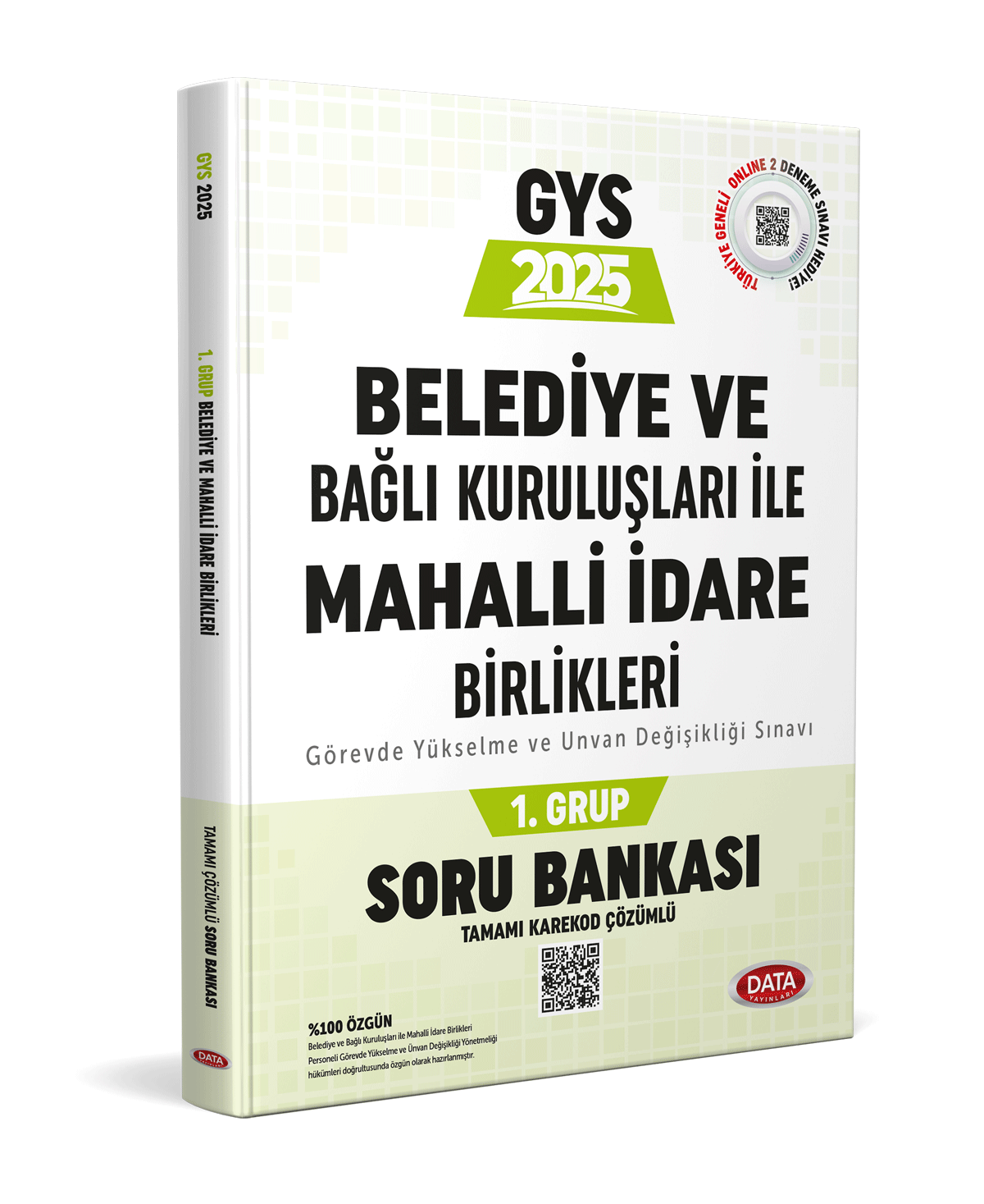 Belediye ve Bağlı Kuruluşları İle Mahalli İdare Birlikleri 1. Grup Soru Bankası (Tamamı Karekod Çözümlü)