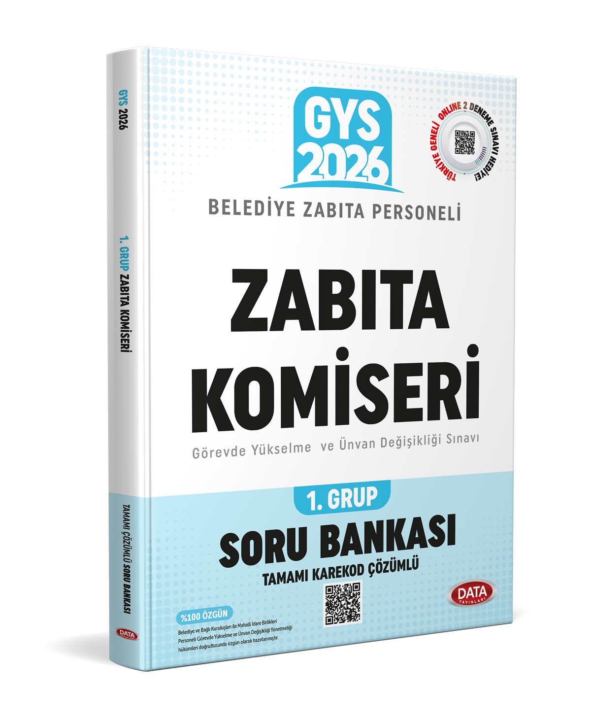 Belediye Zabıta Personeli Zabıta Komiseri 1. Grup Soru Bankası (Tamamı Karekod Çözümlü)