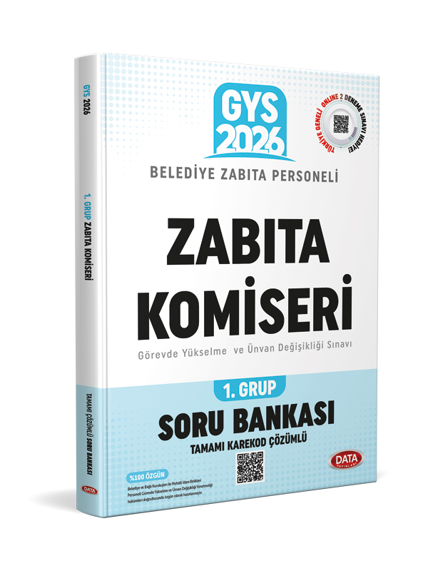 Belediye Zabıta Personeli Zabıta Komiseri 2026 GYS 1. Grup Konu Anlatımlı + Soru Bankası Belediye Zabıta Personeli Zabıta Komiseri 2026 GYS 1. Grup Konu Anlatımlı + Soru Bankası
