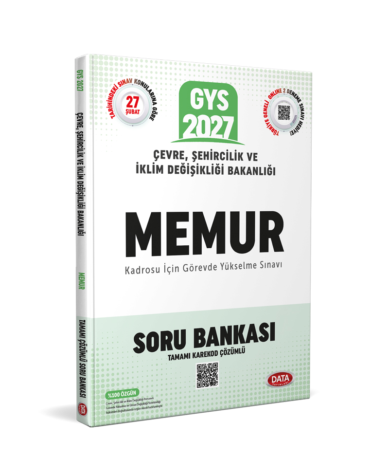 Çevre, Şehircilik ve İklim Değişikliği Bakanlığı Memur GYS Soru Bankası - Karekod Çözümlü