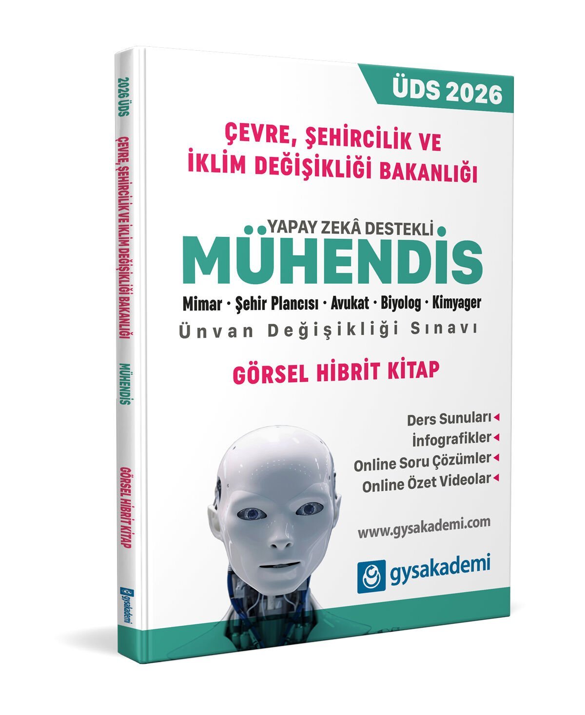 Çevre, Şehircilik ve İklim Değişikliği Bakanlığı Mühendis ÜDS Yapay Zeka Destekli Hibrit Kitap gysakademi