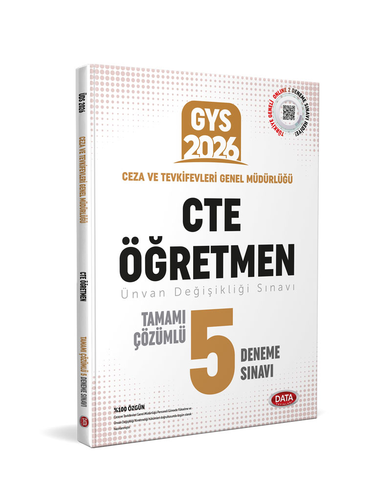 Ceza ve Tevkifevleri CTE Öğretmen ÜDS Tamamı 5 Deneme Sınavı
