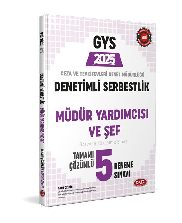 Ceza ve Tevkifevleri Denetimli Serbestlik Müdür Yardımcılığı ve Şeflik GYS Tamamı Çözümlü 5 Deneme Sınavı