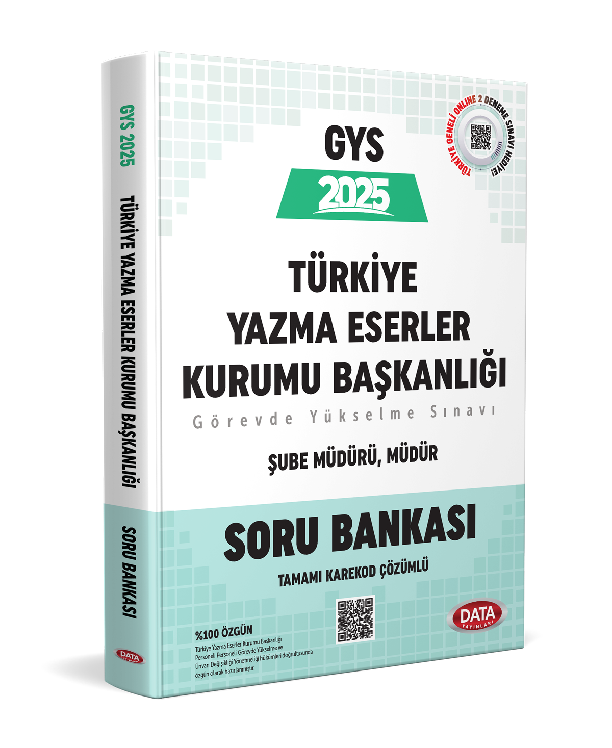 GYS Türkiye Yazma Eserler Kurumu Başkanlığı Müdür, Şube Müdürü Karekod Çözümlü Soru Bankası