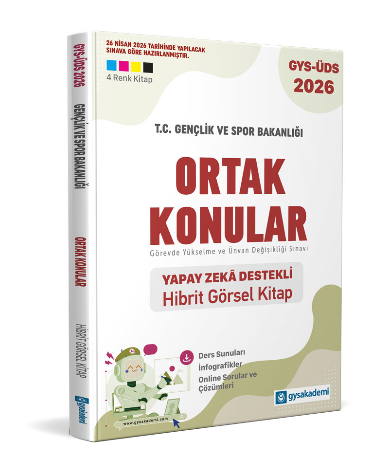 gysakademi T.C. Gençlik ve Spor Bakanlığı Ortak Konular Yapay Zeka Destekli Hibrit Kitap gysakademi T.C. Gençlik ve Spor Bakanlığı Ortak Konular Yapay Zeka Destekli Hibrit Kitap