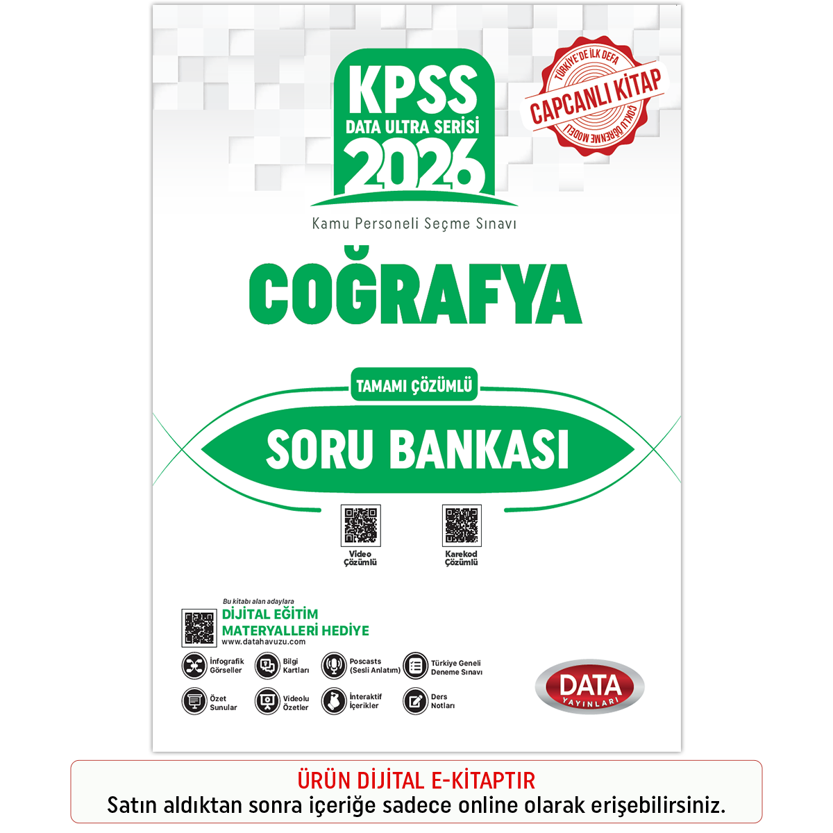 İnteraktif Kitap 2026 KPSS Ultra Serisi Coğrafya Soru Bankası - Karekod Çözümlü İnteraktif Kitap 2026 KPSS Ultra Serisi Coğrafya Soru Bankası - Karekod Çözümlü
