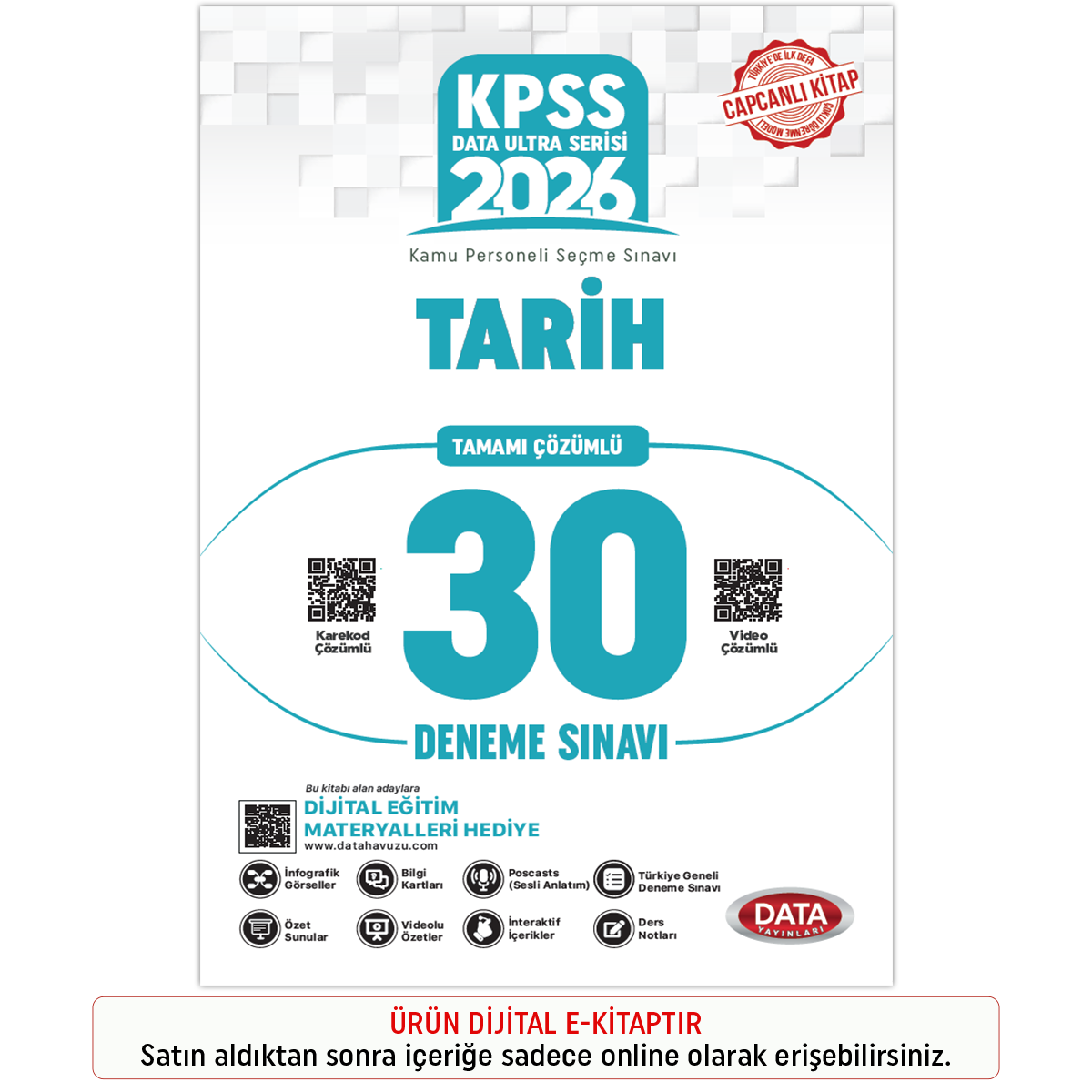 İnteraktif Kitap 2026 KPSS Ultra Serisi Tarih Tamamı Çözümlü 30 Deneme Sınavı İnteraktif Kitap 2026 KPSS Ultra Serisi Tarih Tamamı Çözümlü 30 Deneme Sınavı