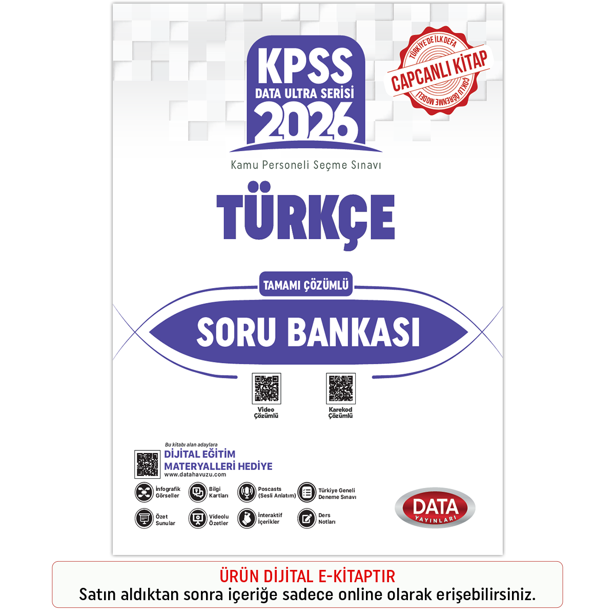 İnteraktif Kitap 2026 KPSS Ultra Serisi Türkçe Soru Bankası - Karekod Çözümlü İnteraktif Kitap 2026 KPSS Ultra Serisi Türkçe Soru Bankası - Karekod Çözümlü