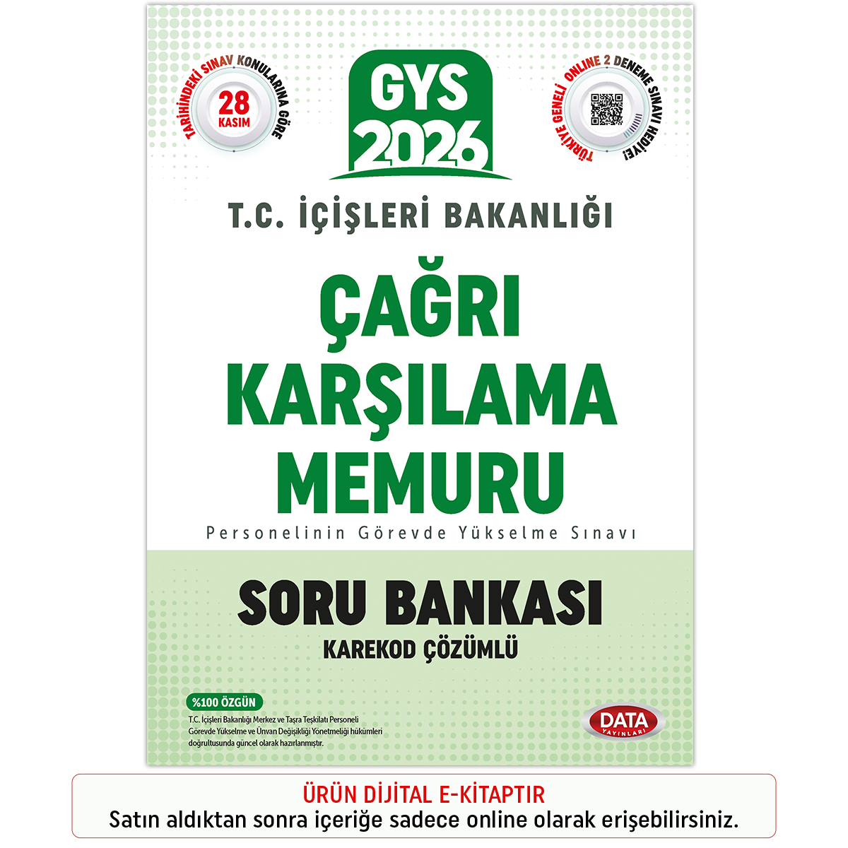 İnteraktif Kitap T.C. İçişleri Bakanlığı Çağrı Karşılama Memuru Soru Bankası