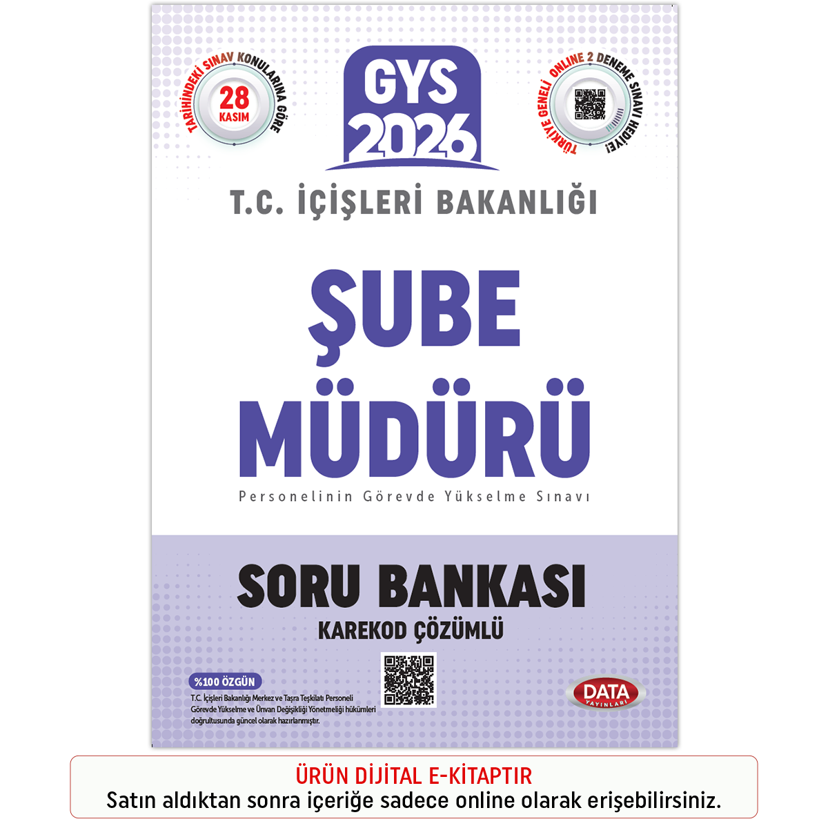 İnteraktif Kitap T.C. İçişleri Bakanlığı Şube Müdürü GYS Soru Bankası - Karekod Çözümlü İnteraktif Kitap T.C. İçişleri Bakanlığı Şube Müdürü GYS Soru Bankası - Karekod Çözümlü