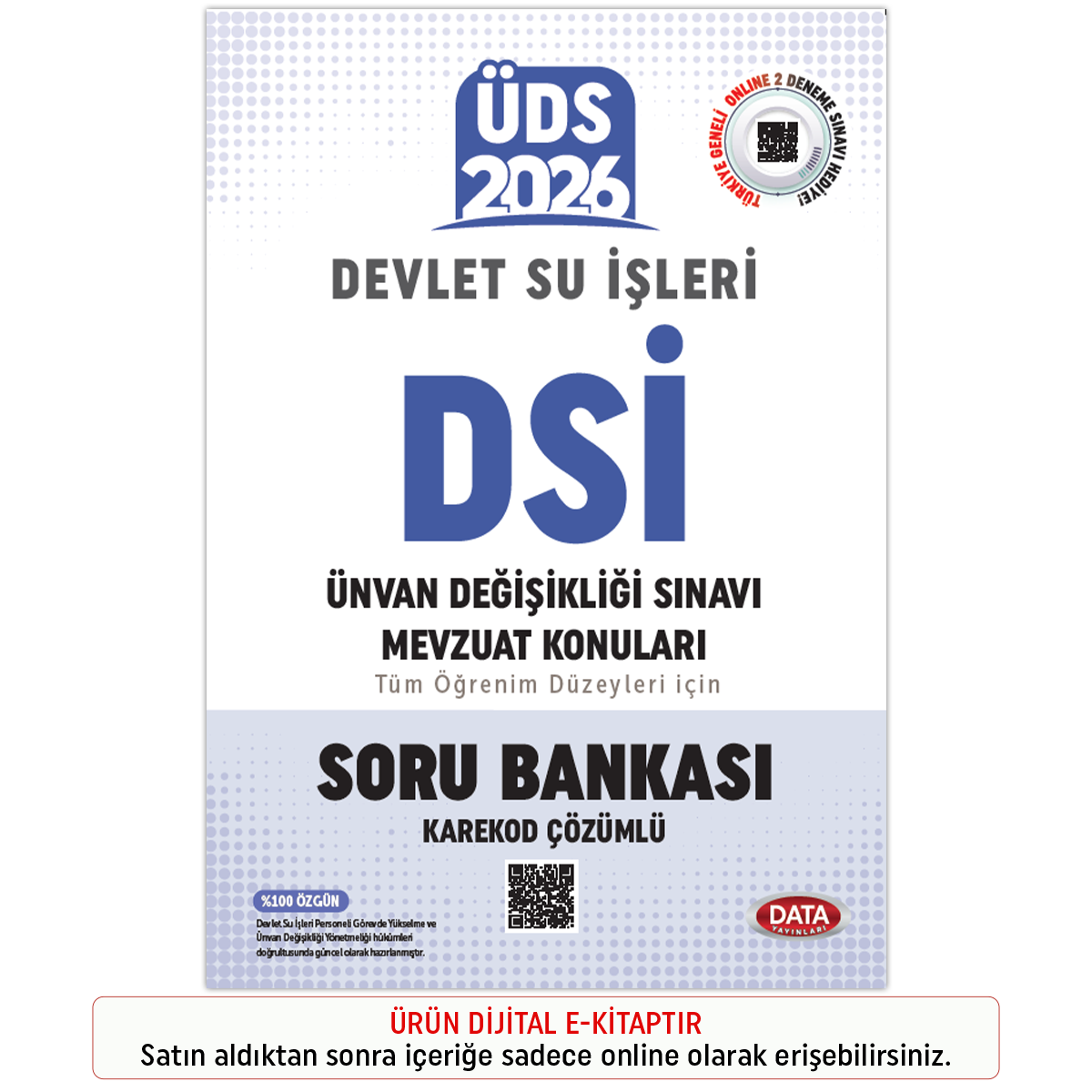 İnteraktif Kitap ÜDS Devlet Su İşleri (DSİ) Soru Bankası İnteraktif Kitap ÜDS Devlet Su İşleri (DSİ) Soru Bankası